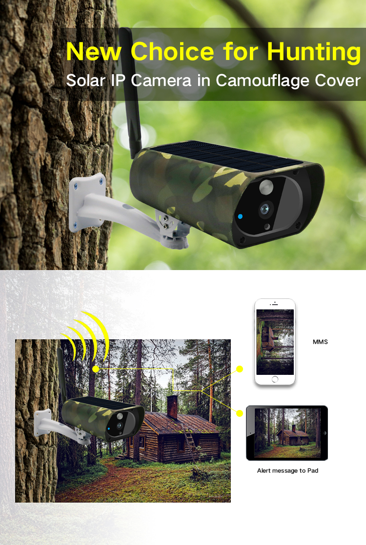 2MP 4G Simcard Bullet IP CCTV Outdoor Waterproof Network Security Solar Panel Wifi Camera